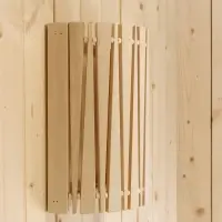 Абажур для бани и сауны &laquo;Треугольники&raquo;, липа, 31&times;26.5&times;13 см, настенный, угловой, &laquo;Добропаровъ&raquo;