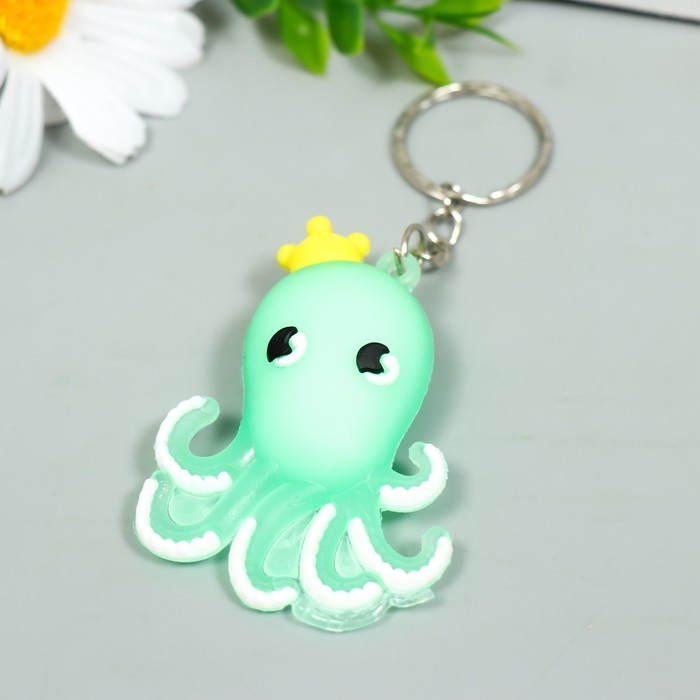 Брелок резина Брелок резина "Осьминожка в короне" МИКС 5х3,5 см