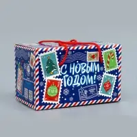 Подарочная новогодняя коробка «Долгожданная» , Посылка 20×12×12 см