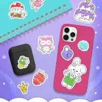 Стикеры-раскраска "Для девочек", 300 наклеек