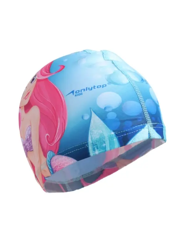 Шапочка для плавания ONLYTOP Swim «Русалка», детская, тканевая, обхват 46-52 см Шапочка для плавания ONLYTOP Swim «Русалка», детская, тканевая, обхват 46-52 см