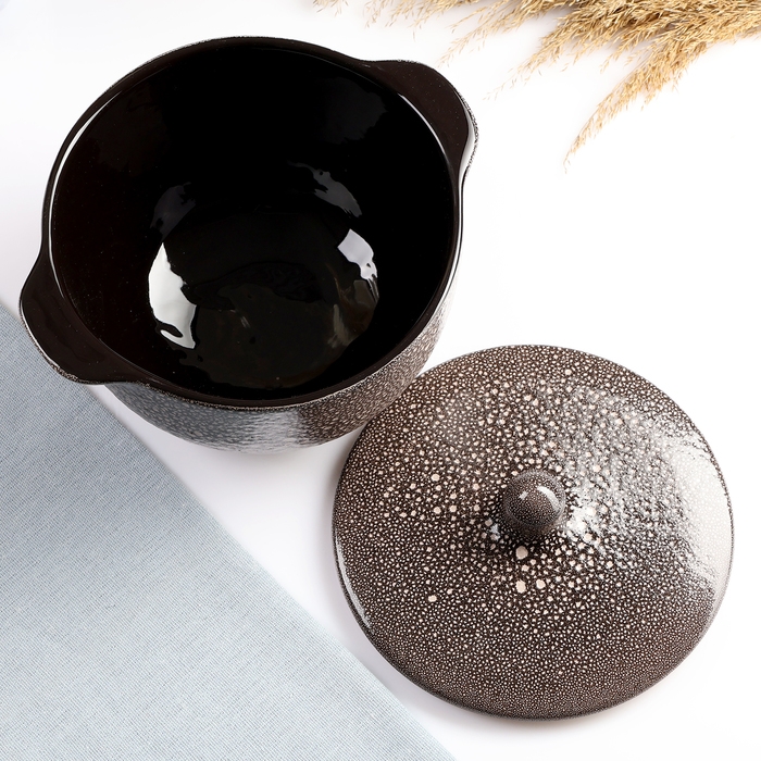 Пельменница «Борисовская», 2 л, 19×12 см, мрамор, коричневая Пельменница «Борисовская», 2 л, 19×12 см, мрамор, коричневая