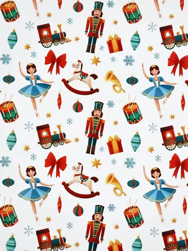 Набор упаковочной бумаги &laquo;Зимняя сказка&raquo;, 4 листа, 70&times;100 см