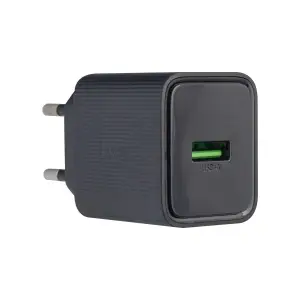 Переходник сетевого зарядного устройства на USB QC3.0 18W CS81A HOCO Черный