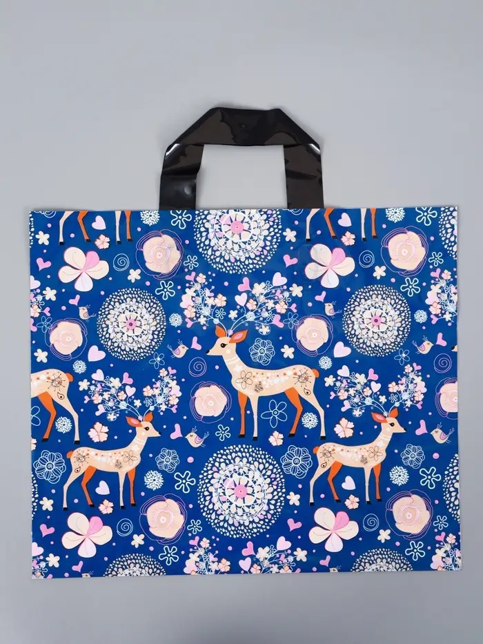 Пакет с петлевой ручкой "Лес" 35 х 30 х 8, см, 60 мкм