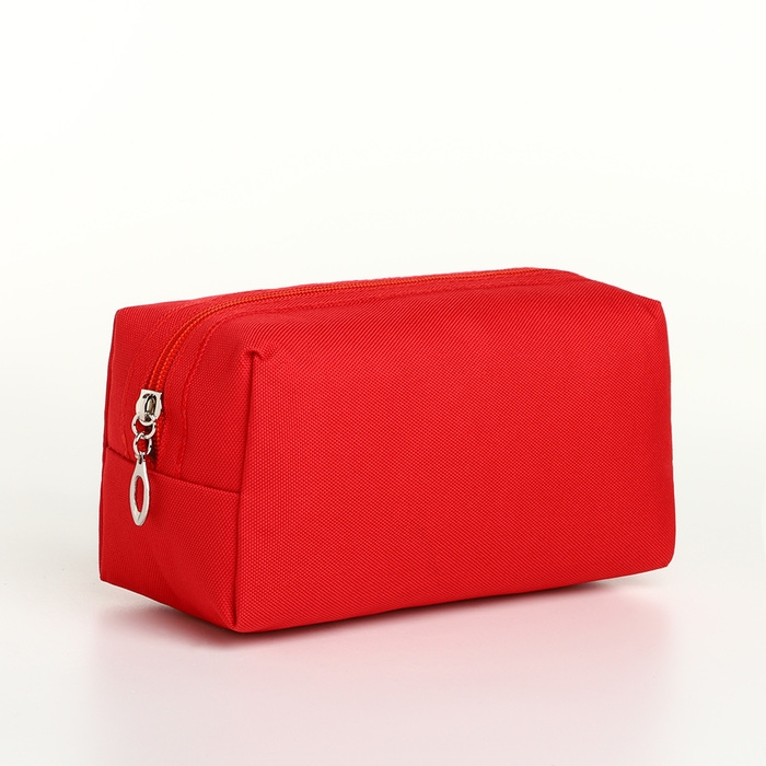 Косметичка на молнии, цвет красный Косметичка на молнии, цвет красный