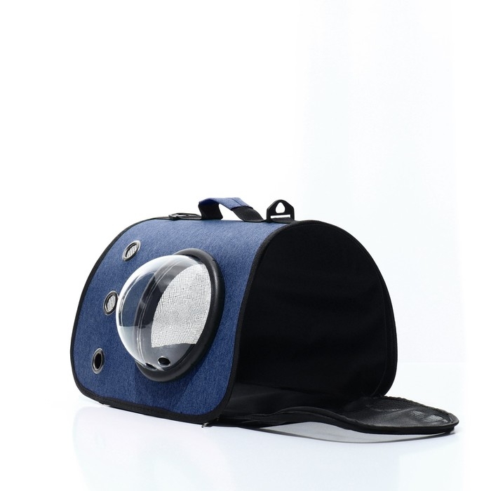 Сумка-переноска для животных с окном, синяя, 40 х 26 х 26 см Сумка-переноска для животных с окном, синяя, 40 х 26 х 26 см