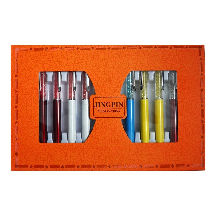 Ручка подарочная, шариковая, поворотный корпус, со стразами и стилусом, МИКС Ручка подарочная, шариковая, поворотный корпус, со стразами и стилусом, МИКС