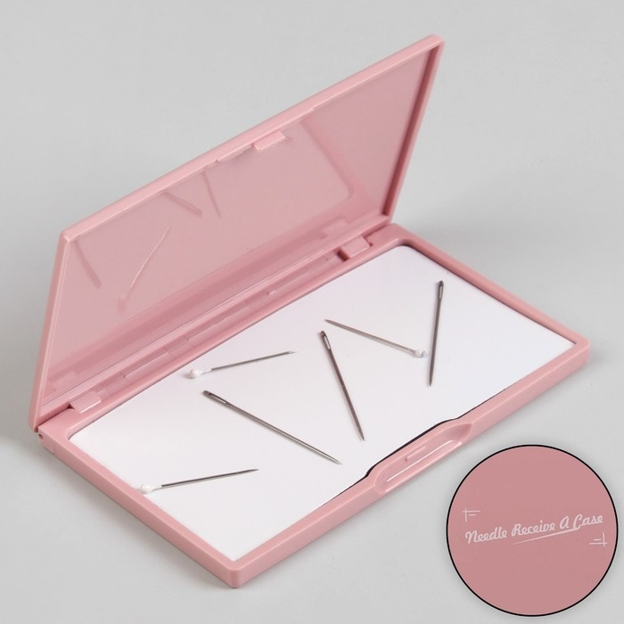 Игольница магнитная, 11 × 6,5 см, цвет светло-розовый Игольница магнитная, 11 × 6,5 см, цвет светло-розовый