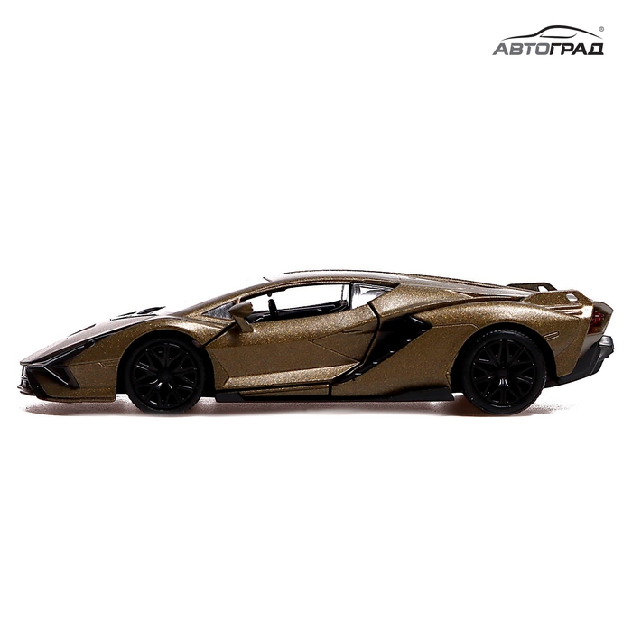 Машина металлическая LAMBORGHINI Sian FKP 37, 1:32, открываются двери, инерция, цвет зелёный