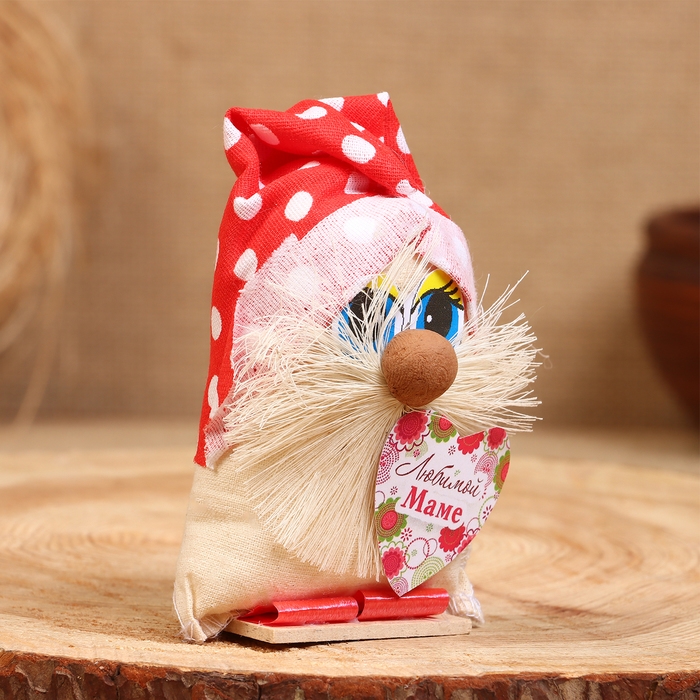 Оберег «Домовой», любимой маме, 10 см, микс Оберег «Домовой», любимой маме, 10 см, микс