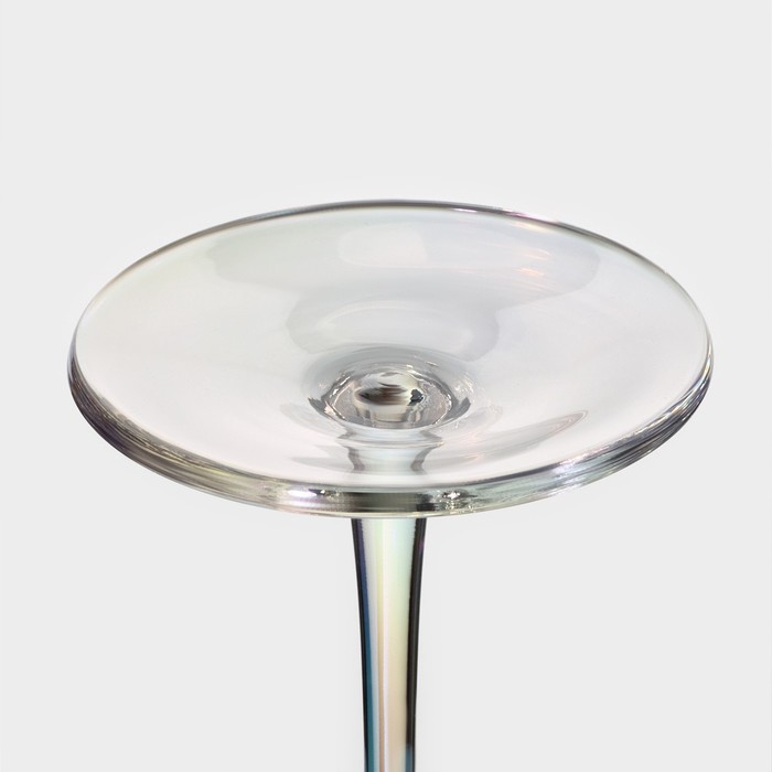 Набор бокалов для шампанского стеклянный Magistro «Иллюзия», 180 мл, 5,5×27,5 см, 2 шт, цвет перламутровый Набор бокалов для шампанского стеклянный Magistro «Иллюзия», 180 мл, 5,5×27,5 см, 2 шт, цвет перламутровый