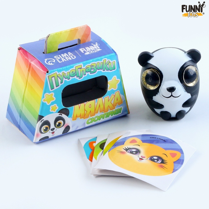 Антистресс сквиш мялка «Глазастики», + подарок, цвета МИКС Антистресс сквиш мялка «Глазастики», + подарок, цвета МИКС