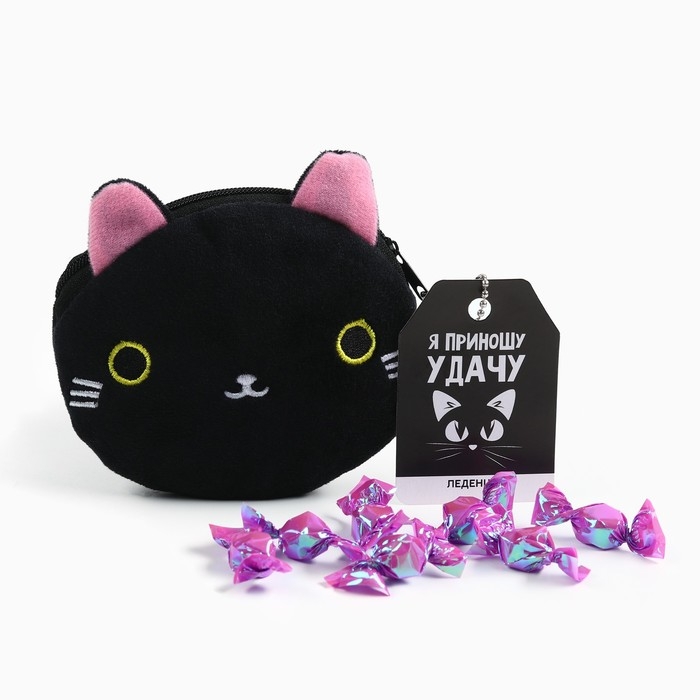 Леденцы «Приношу удачу» в кошельке, со вкусом винограда, 40 г. Леденцы «Приношу удачу» в кошельке, со вкусом винограда, 40 г.