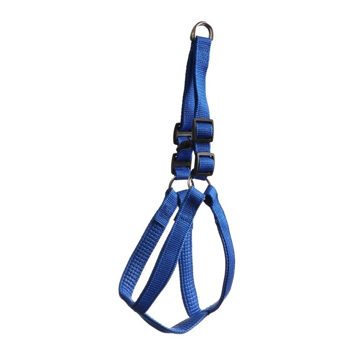 Шлейка Шлейка "Комфорт" комбинированная, 1,5 см, ОШ 36-50 см, ОГ 40-55 см, синяя