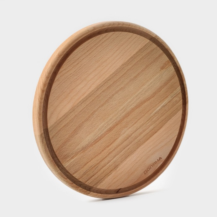 Доскa рaзделочнaя с кровостоком Премиум «Круглaя», d=25 см, бук Доскa рaзделочнaя с кровостоком Премиум «Круглaя», d=25 см, бук