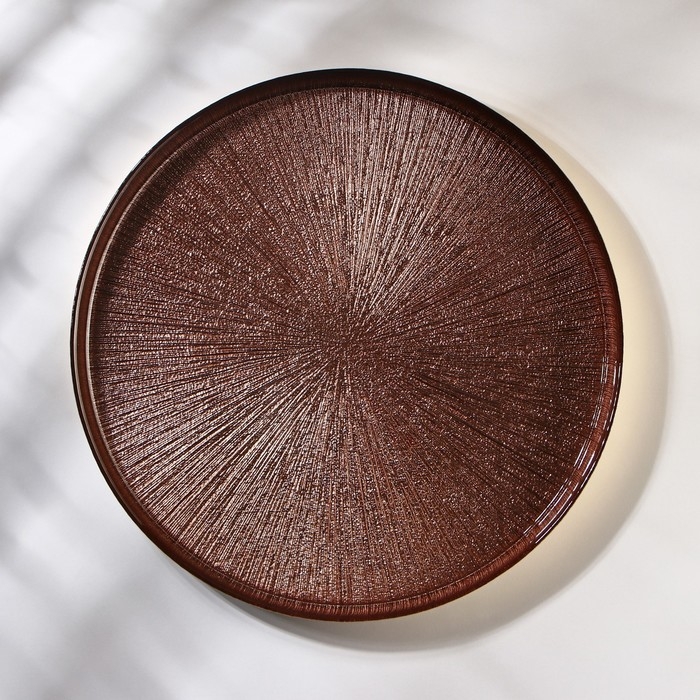 Блюдо с бортом Victoria Marrone, d=32 см, цвет бронзовый Блюдо с бортом Victoria Marrone, d=32 см, цвет бронзовый