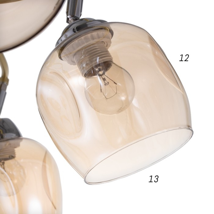 Люстра "Нова" 6x60Вт E27 шампань 68х68х26 см BayerLux