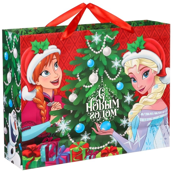 Новый год. Пакет подарочный, 40х31х11.5 см, упаковка, Холодное сердце МИКС Новый год. Пакет подарочный, 40х31х11.5 см, упаковка, Холодное сердце МИКС