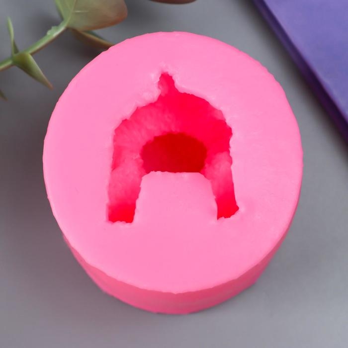 Молд силикон 3D Молд силикон 3D "Медвежонок с бантом" 5,5х5,5х5,7 см