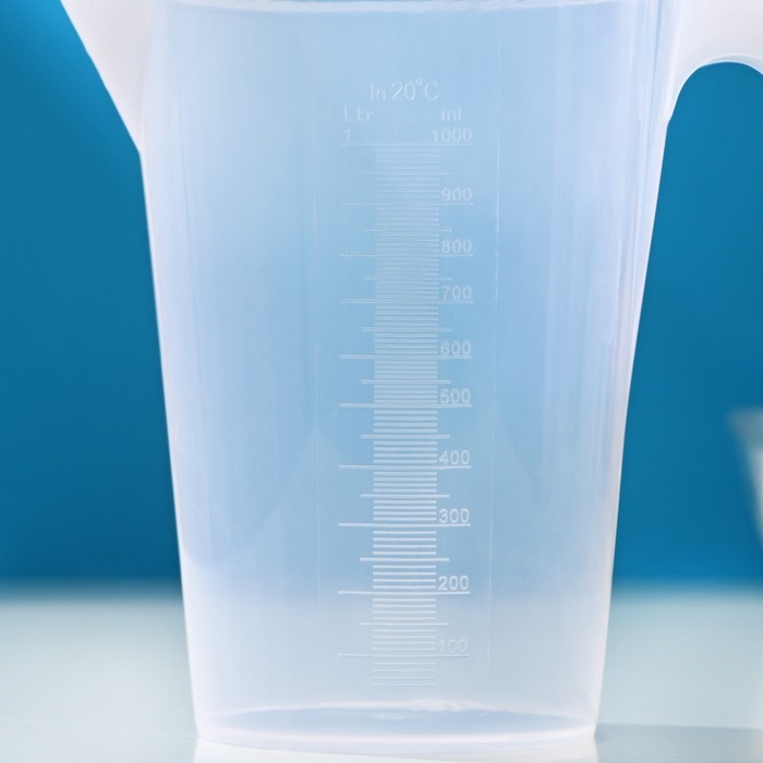 Мерный стакан Доляна, 1 л, цвет прозрачный Мерный стакан Доляна, 1 л, цвет прозрачный