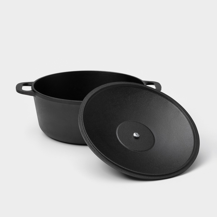 Кастрюля чугунная Wild Kitchen, 3 л, лопатка и губка в комплекте Кастрюля чугунная Wild Kitchen, 3 л, лопатка и губка в комплекте