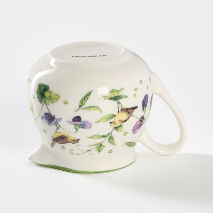 Молочник фарфоровый Доляна «Зелёный сад», 300 мл, 11,5×8×8 см Молочник фарфоровый Доляна «Зелёный сад», 300 мл, 11,5×8×8 см