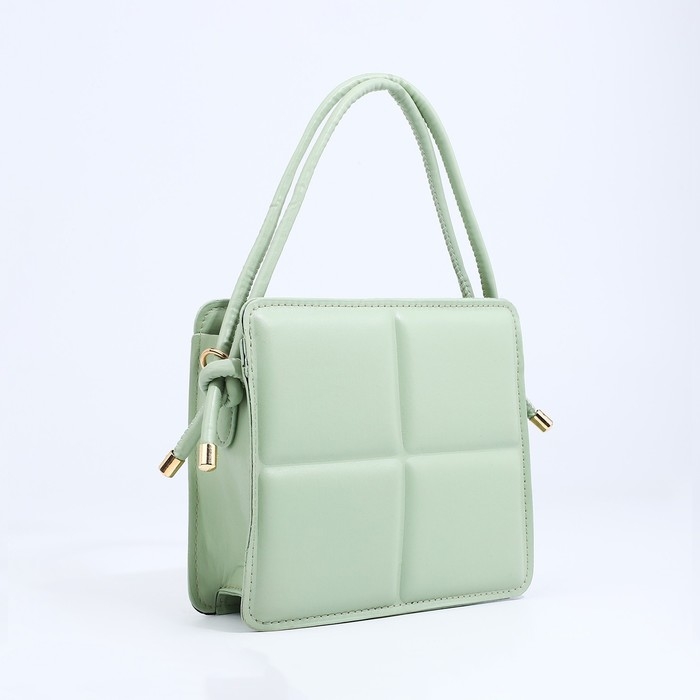 Сумка кросс-боди на молнии, цвет мятный