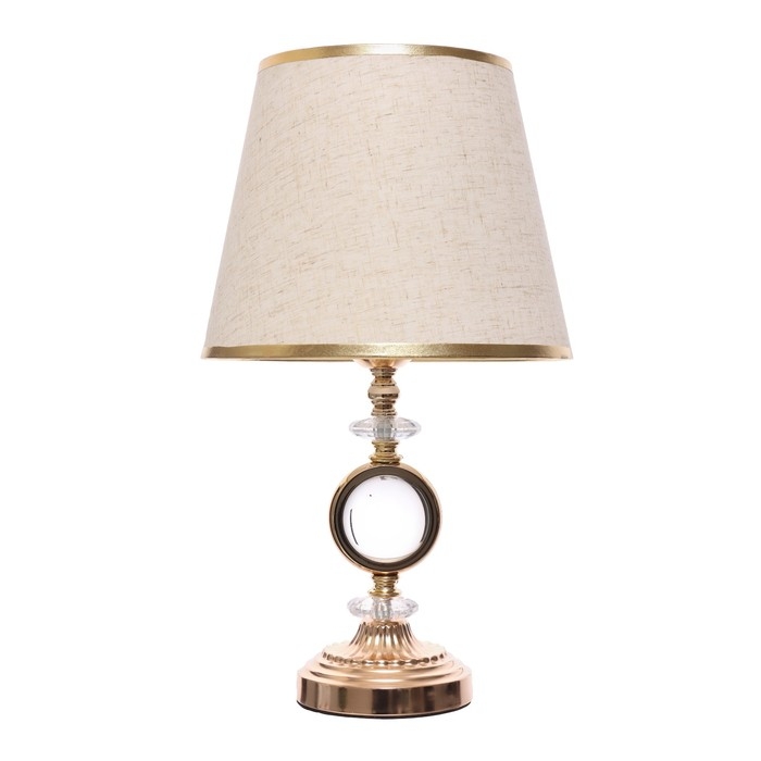 Настольная лампа с подсветкой Настольная лампа с подсветкой "Рунди" Е27 40Вт золото 24х24х41 см