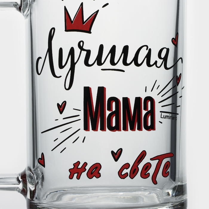 Кружка стеклянная «Фитнес. Лучшая мама», 320 мл Кружка стеклянная «Фитнес. Лучшая мама», 320 мл