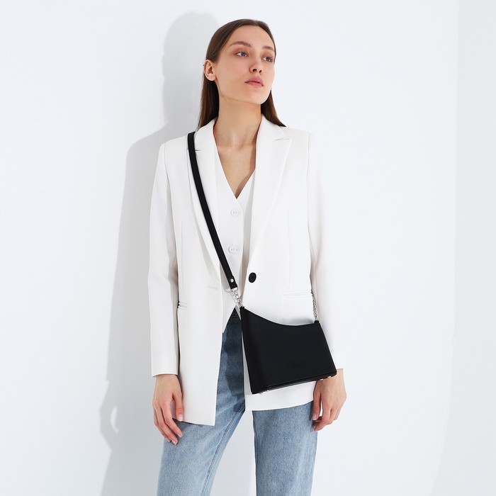 Сумка кросс-боди Сумка кросс-боди "Оливи" на молнии, наружный карман, цвет чёрный