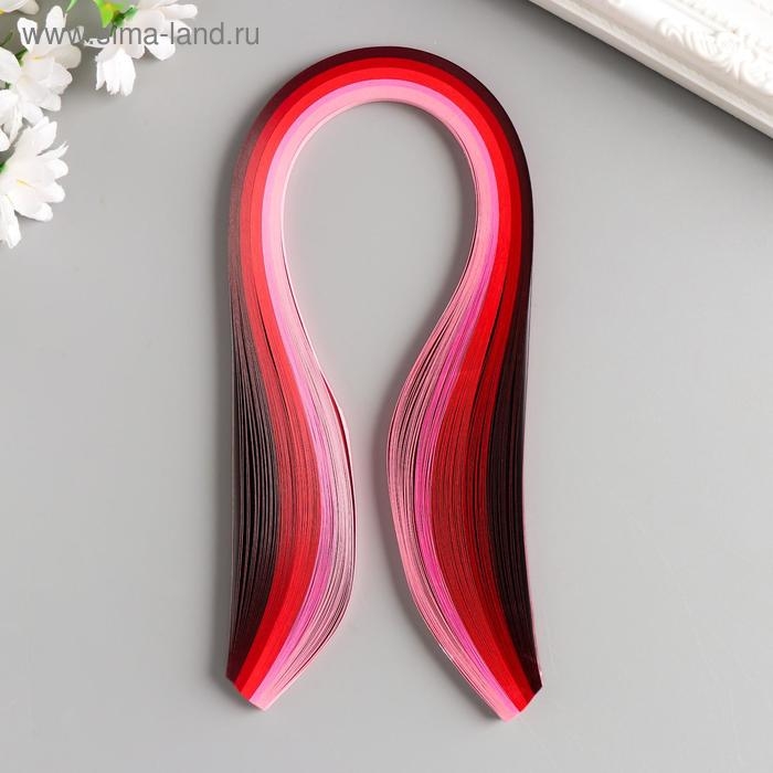 Полоски для квиллинга 100 полосок плотность 120 гр Полоски для квиллинга 100 полосок плотность 120 гр "Оттенки красного" ш. 0,5 см длина 39 см