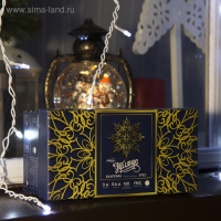 Гирлянда «Бахрома» 3 × 0.6 м, IP44, УМС, белая нить, 160 LED, свечение белое, мерцание белым, 220 В