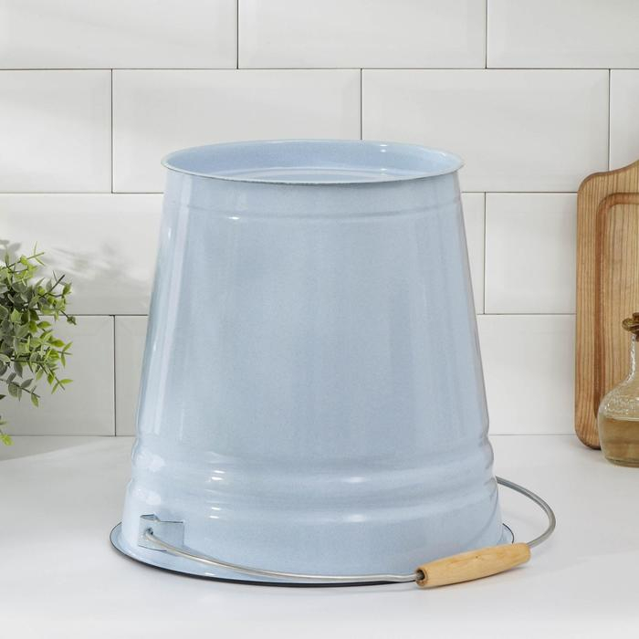 Ведро эмалированное, 12 л, цвет голубой Ведро эмалированное, 12 л, цвет голубой