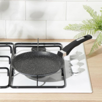 Сковорода блинная «Гранит Black» Induction Pro, d=22 см, пластиковая ручка, антипригарное покрытие, цвет чёрный