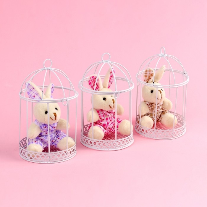 Мягкая игрушка «Прекрасная зайка», зайчик, цвета МИКС Мягкая игрушка «Прекрасная зайка», зайчик, цвета МИКС