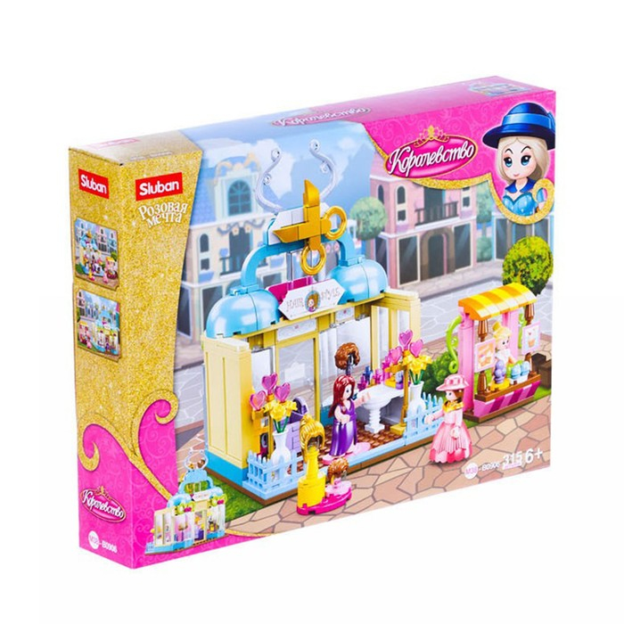 Конструктор Розовая мечта «Салон парикмахерская», 315 деталей Конструктор Розовая мечта «Салон парикмахерская», 315 деталей