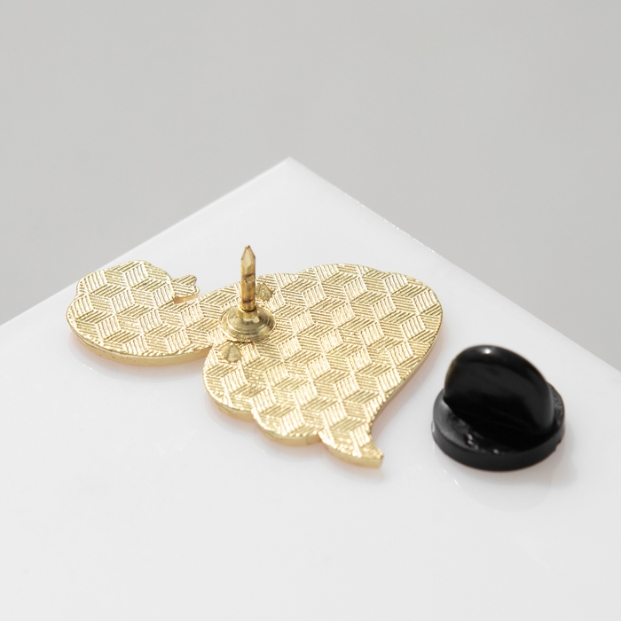 Новый год! Символ года 2025! Значок «Змейка», цвет оранжевый в золоте Новый год! Символ года 2025! Значок «Змейка», цвет оранжевый в золоте