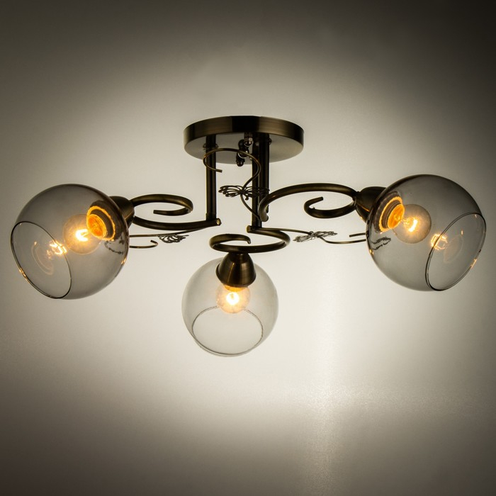 Люстра 6591200/3 E27 40Вт бронза 46х46х24 см BayerLux