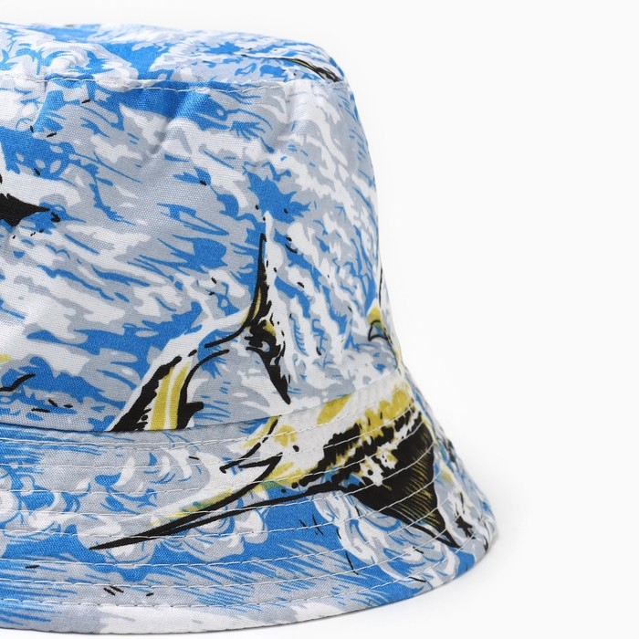 Панама мужская, цвет синий, размер 56-58 Панама мужская, цвет синий, размер 56-58