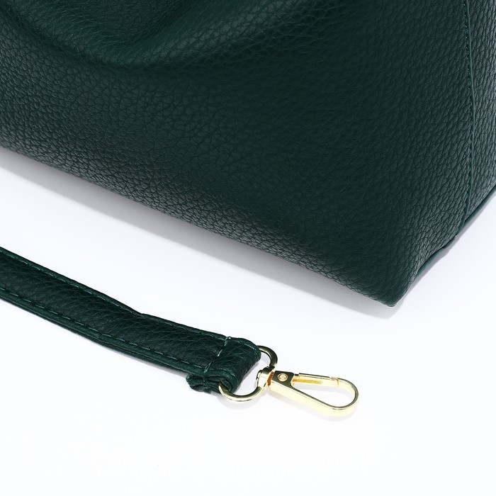 Сумка-багет на молнии, цвет зелёный Сумка-багет на молнии, цвет зелёный