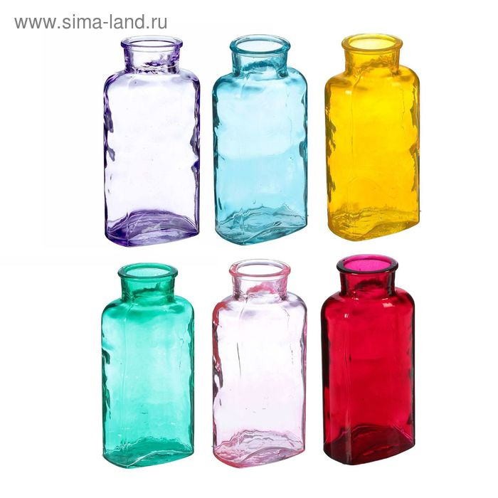 Ваза Ваза "Уинстон" овальная, d-3см 14х7х5 см 0,25 л, микс