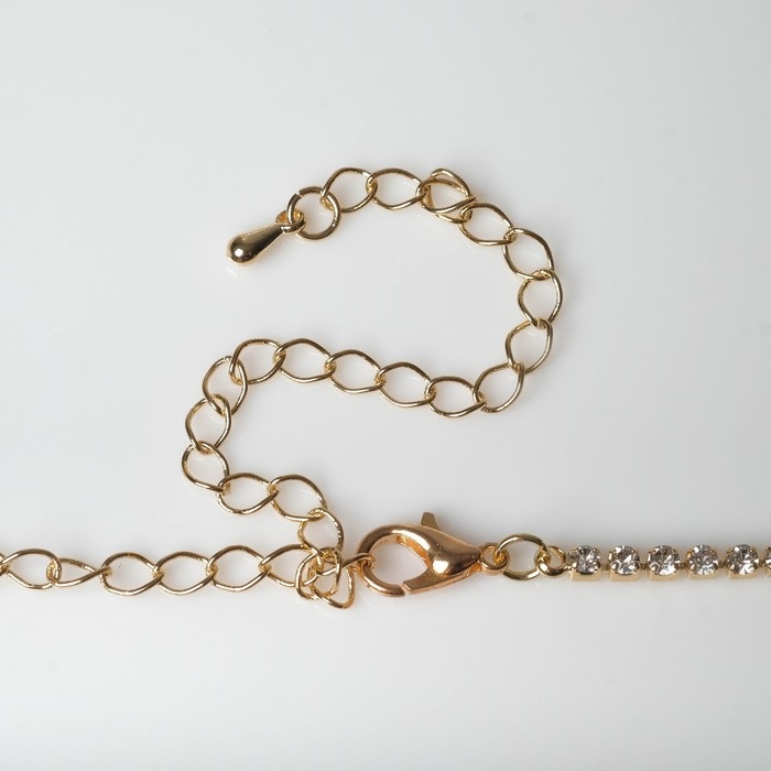 Чокер «Лёд» изящный, цвет белый в золоте, 32 см Чокер «Лёд» изящный, цвет белый в золоте, 32 см