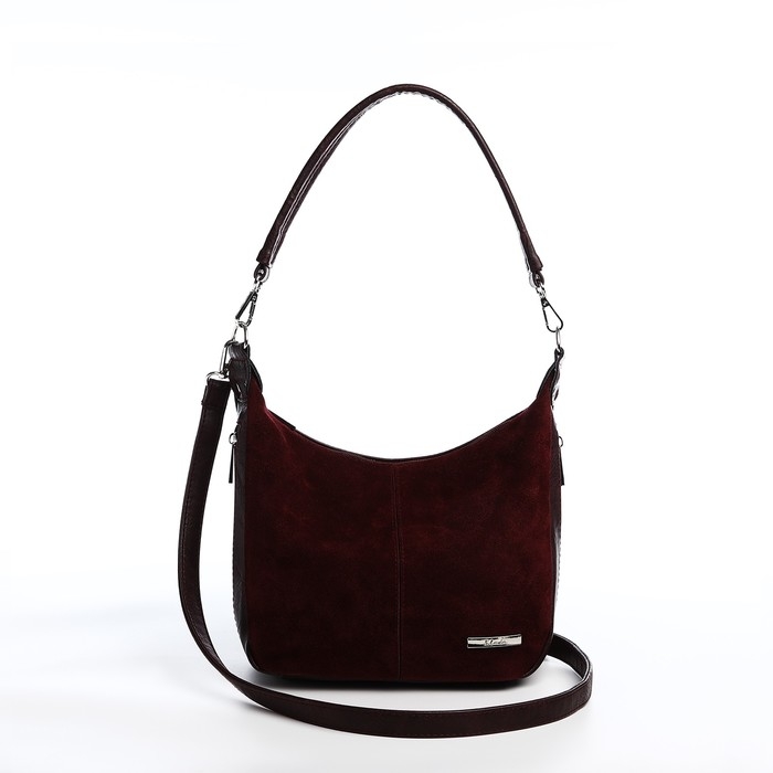 Сумка-мешок на молнии, цвет бордовый Сумка-мешок на молнии, цвет бордовый