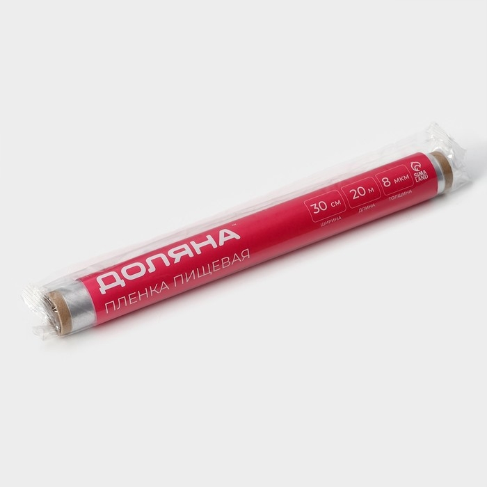 Плёнка пищевая Доляна, 30 см × 20 м, 8 мкм, цвет белый Плёнка пищевая Доляна, 30 см × 20 м, 8 мкм, цвет белый