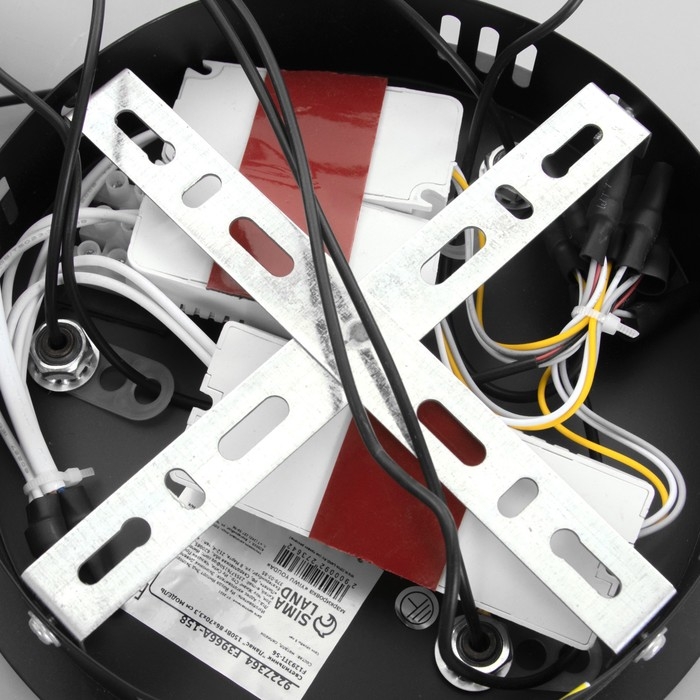 Светильник Светильник "Ланас" LED 150Вт чёрно-золотой 86х70х3,3 см BayerLux