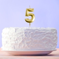 Свеча для торта, цифра «5», 11,5 х 2,3 см