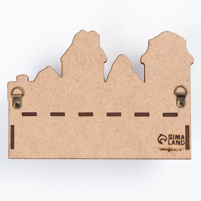 Ключница настенная новогодняя «Заснеженные дома», на Новый год Ключница настенная новогодняя «Заснеженные дома», на Новый год