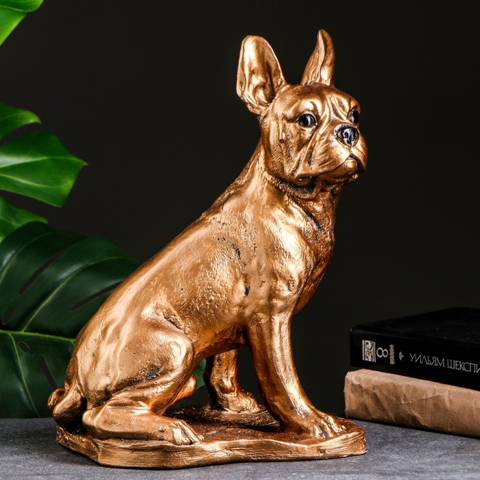 Копилка Копилка "Французский бульдог большой" бронза, 19х26х35см