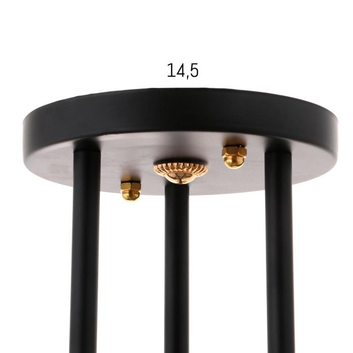 Люстра 10101/3 3х60Вт Е27, черный/янтарный, 50х50х28 см